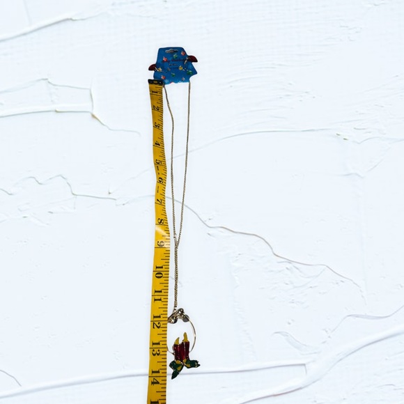 Christmas Bells & Candlestick Vintage Necklace Sets - Picture 4 of 14